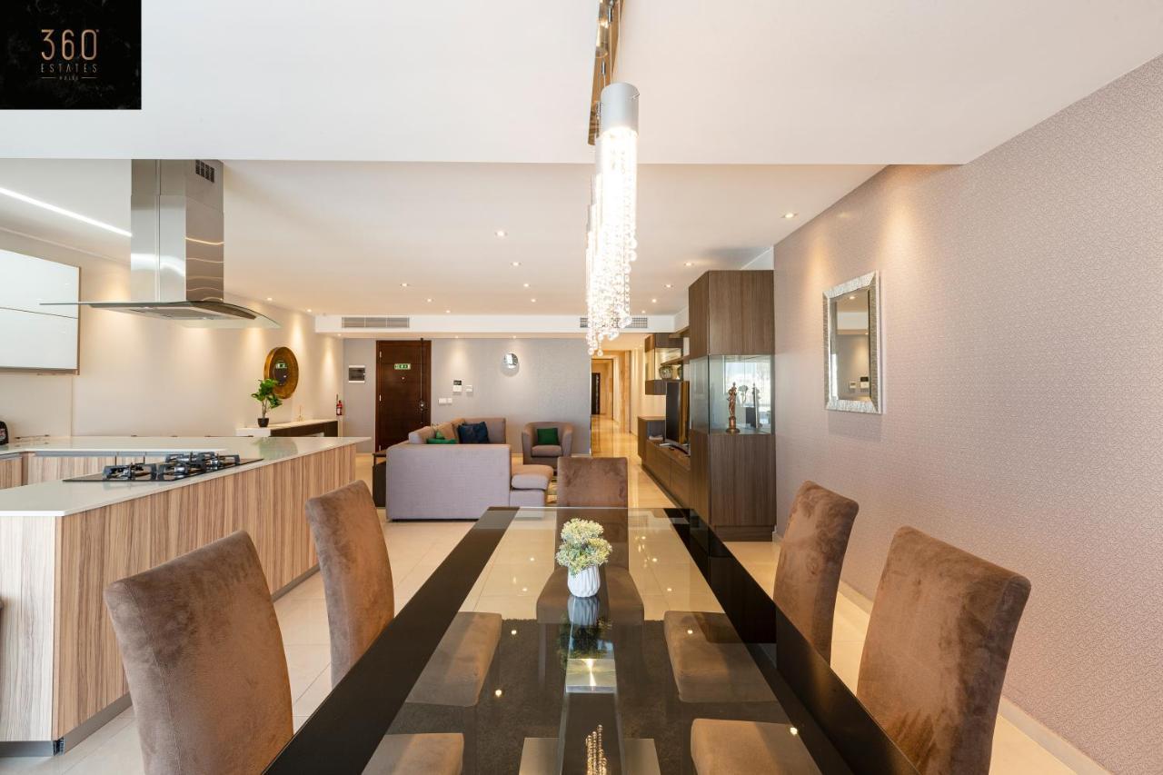 Seafront, Designer Apt With Private Terrace & Wifi By 360 Estates Pietà Extérieur photo